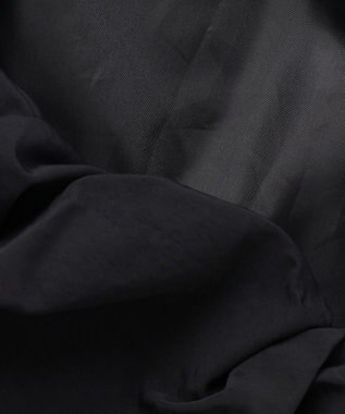 NAVE 【Nave　洗える】ソフトタフタ  スリットスリーブ ブルゾン ブラック系