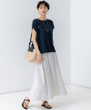 23区 VIOLAｄORO アバカ メッシュ  2WAY バケットバッグ ブラック系