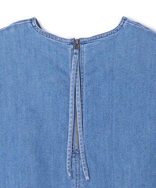 UNFILO 【野呂佳代さん着用】UNFILO DENIM light ノースリーブブラウス ブルー