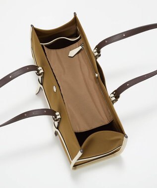 TOPKAPI 【Breath TOPKAPI】FRAME フレーム レザーベルト ワイド ミニ トートバッグ キャメル