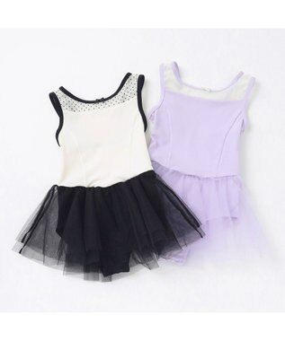 Chacott スカート付レオタード オフホワイト