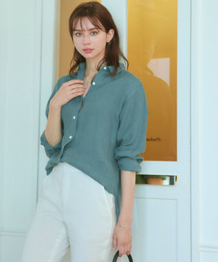 CLASSY. 9月号掲載/WEB限定カラーあり】LIBECO ベーシック シャツ / 23区 | ファッション通販  【公式通販】オンワード・クローゼット