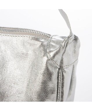 UNBILLION カシュカシュ cachecache / アシンメトリーメタリックショルダーバッグ シルバー