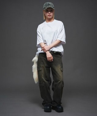 WEGO 【ユニセックス着用ITEM】ラインストーングラフィックT（SS） ホワイト