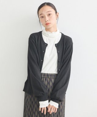 earth music&ecology アンジェリーナラメカーディガン Black