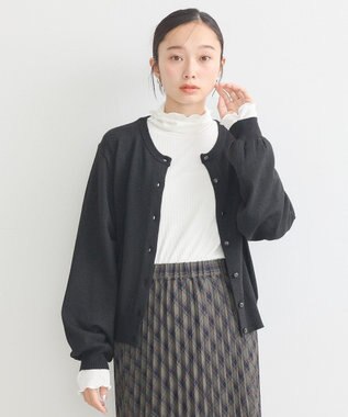 earth music&ecology アンジェリーナラメカーディガン Black