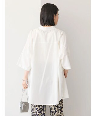 AMERICAN HOLIC 接触冷感＋ＵＶカットＷポケットＢＩＧシャツチュニック Off White