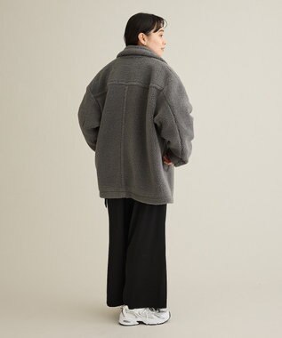 CRAFT STANDARD BOUTIQUE ダブルボアミディコート Gray
