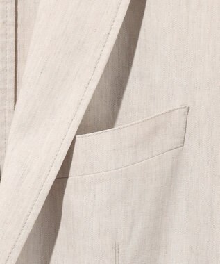 JOSEPH ABBOUD 【清涼/ストレッチ】ストレッチリネンシャンブレー ジャケット アイボリー系