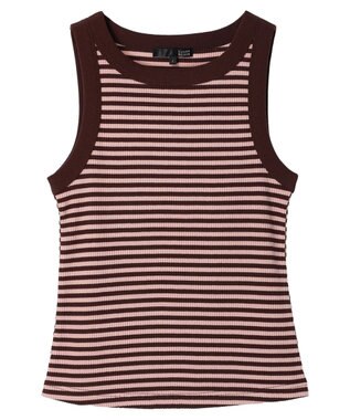 Green Parks ・ＳＵＧＡＲ　ＳＰＯＯＮ　ボーダーアメスリタンクトップ Brown