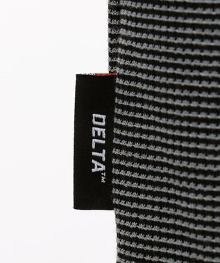 JOSEPH ABBOUD MOUNTAIN デルタメッシュ ハーフZIPカットソー ブラック系