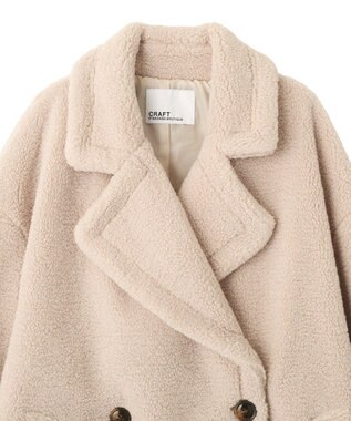 CRAFT STANDARD BOUTIQUE ダブルボアミディコート Ivory