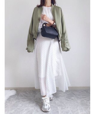 Green Parks AnriettMusee ボリュームシアーブラウス Off White