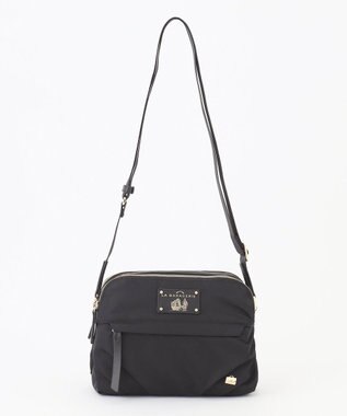 LA BAGAGERIE ウォータープルーフナイロン　スクエアショルダー ブラック