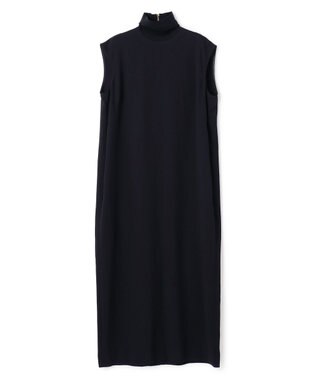 BEIGE， FLEUR / ドレープニット ネックドレス Navy