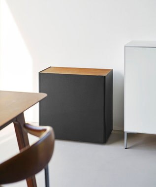 tower 隠せるテレワークワゴン タワー ブラック ブラック