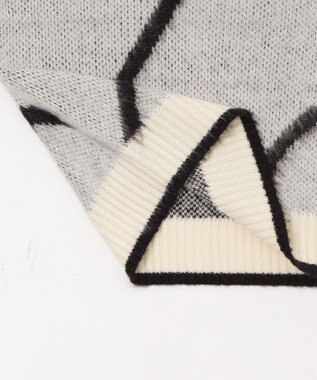 WEGO 【25年秋冬新作】ニュアンスライン配色プルオーバー オフホワイト