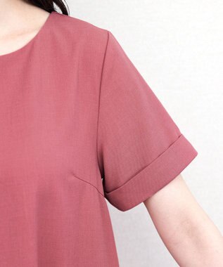 Tiaclasse 【洗える】ギャザーヘムフレアワンピース ピンク