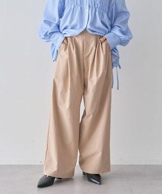 Green Parks ツータックイージーパンツ Beige