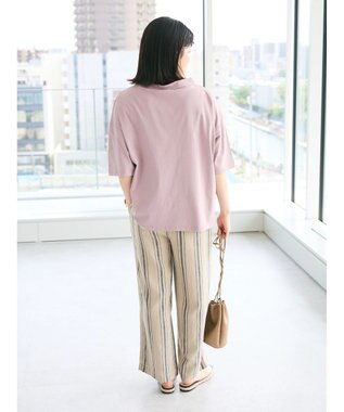 CRAFT STANDARD BOUTIQUE シルケット天竺　ロゴＰＴボトルネックＰＯ　５／Ｓ Lavender
