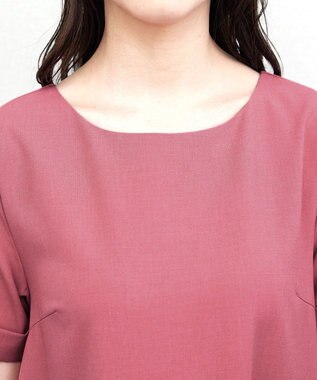 Tiaclasse 【洗える】ギャザーヘムフレアワンピース ピンク