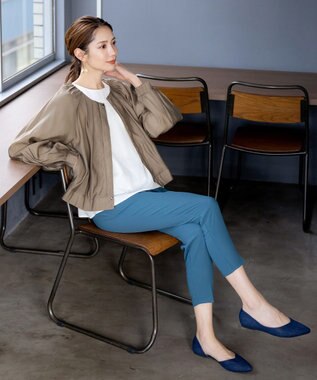 Tiaclasse 【新色追加・洗える】シアーブルゾン モカ