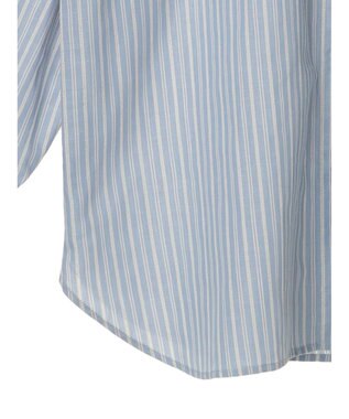 earth music&ecology パールボタンオーバーシャツ Sax