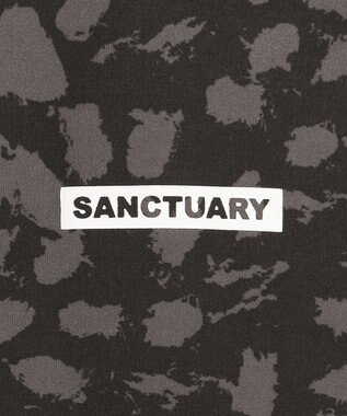 PW CIRCULUS 【WOMEN】【ストレッチ/UVケア】アニマルプリント ロゴ モックネック シャツ ブラック系5