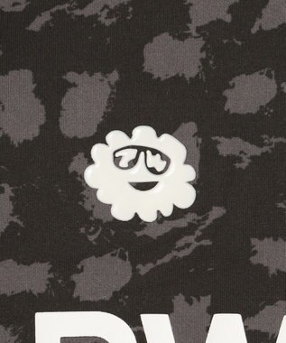 PW CIRCULUS 【WOMEN】【ストレッチ/UVケア】アニマルプリント ロゴ モックネック シャツ ブラック系5