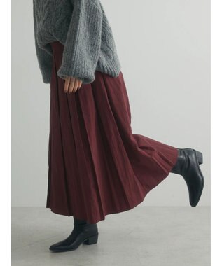 Green Parks armonia．フレアスカート Bordeaux