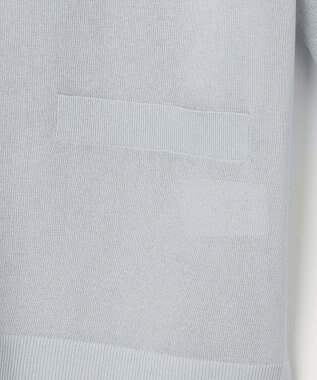 J.PRESS LADIES Vis/Pe スパーク ニット カーディガン グレイッシュブルー系