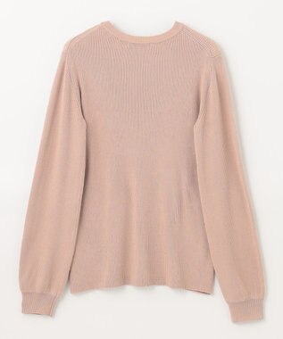 ANY パフスリーブリブニット ピンク