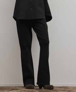 GRACE CONTINENTAL スウェットライクニットパンツ ブラック