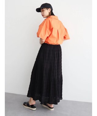 Green Parks ＫＢＦ　ショート丈ミリタリーシャツ Orange