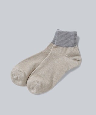 WHITE MAILS 【UNISEX】PAPER  COLOR BLOCK SHORT SOCKS ソックス