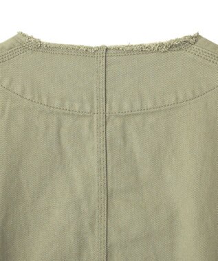 earth music&ecology 【綿100％】ノーカラーカバーオール Light Green