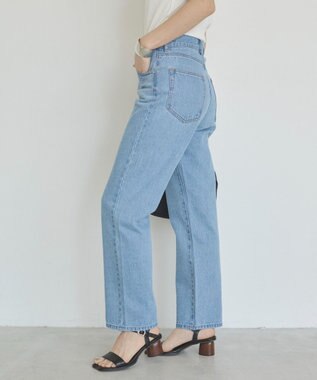 WEGO 【ANGIE VINTAGE/SMLサイズ展開】ストレートデニムパンツ ブルー