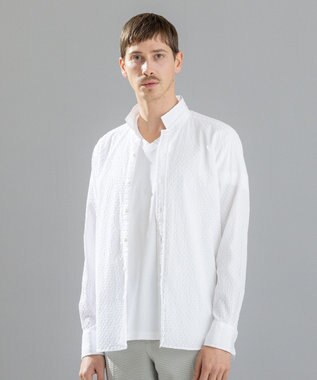 JOSEPH HOMME トライジャガードストレッチ　ウィングカラーシャツ ホワイト系