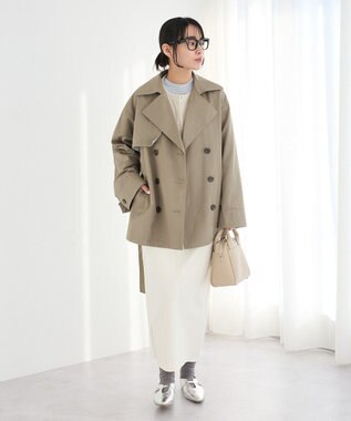 CRAFT STANDARD BOUTIQUE ワイドカフスミディトレンチコート Khaki