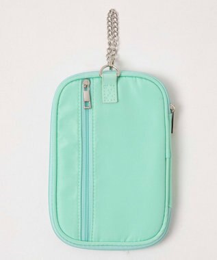 WEGO ソフトタッチアクリルスタンドポーチ グリーンその他