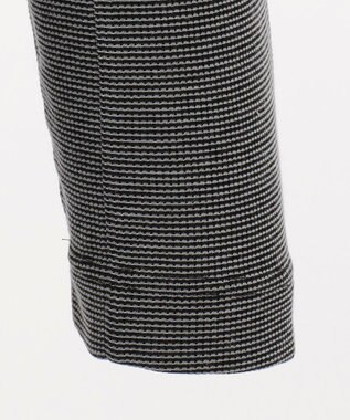 JOSEPH ABBOUD MOUNTAIN デルタメッシュ ハーフZIPカットソー ブラック系