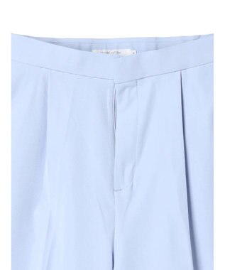 Green Parks きれいシルエットパンツ（ワイドストレート） Sax