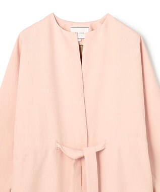 BEIGE， PORDIC / ドロスト付きロングスプリングコート Nude