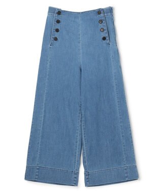 UNFILO 【セットアップ着用可】UNFILO DENIM light マリンパンツ ブルー
