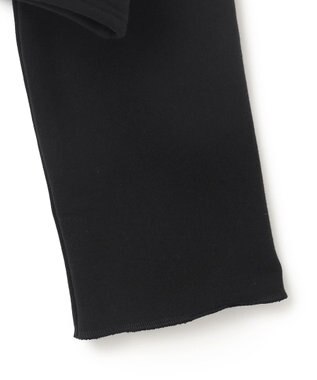 BEIGE， 【BEIGE,ecru/WEB限定・洗える】LOOP BACK / コットンスウェットクロップドトップス Black