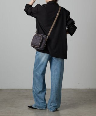 russet 【2025AW新作】キルティングスクエアショルダーバッグ(SF-257) Charcoal