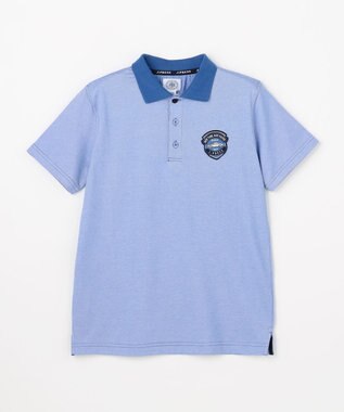 J.PRESS KIDS 【140-170cm】エンブレムポロシャツ ブルー