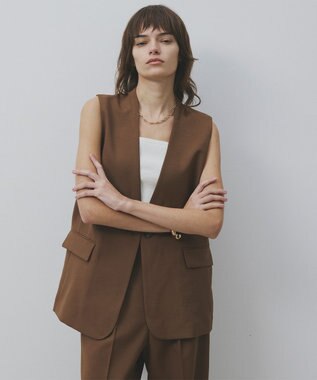 uncrave ウォッシャブルドライサップ ジレ