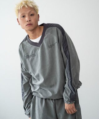 WEGO ミリタリーVネックラインプルオーバー カーキ