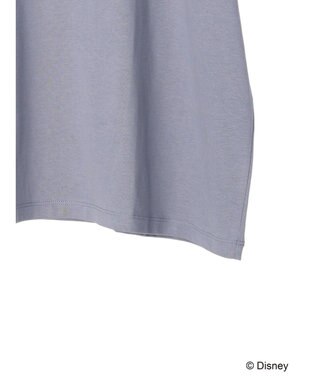 earth music&ecology リトル・マーメイド / プリントTee Charcoal Gray